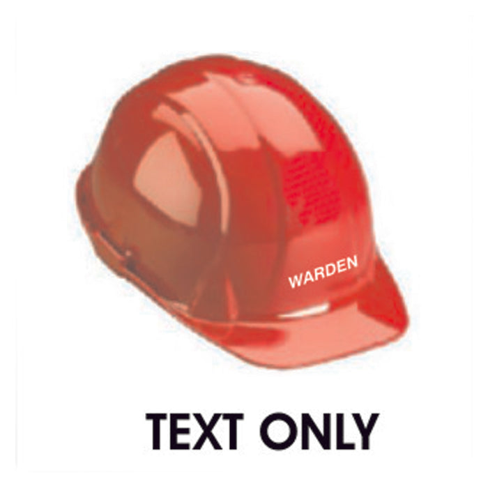 Hard Hat Text  - Warden