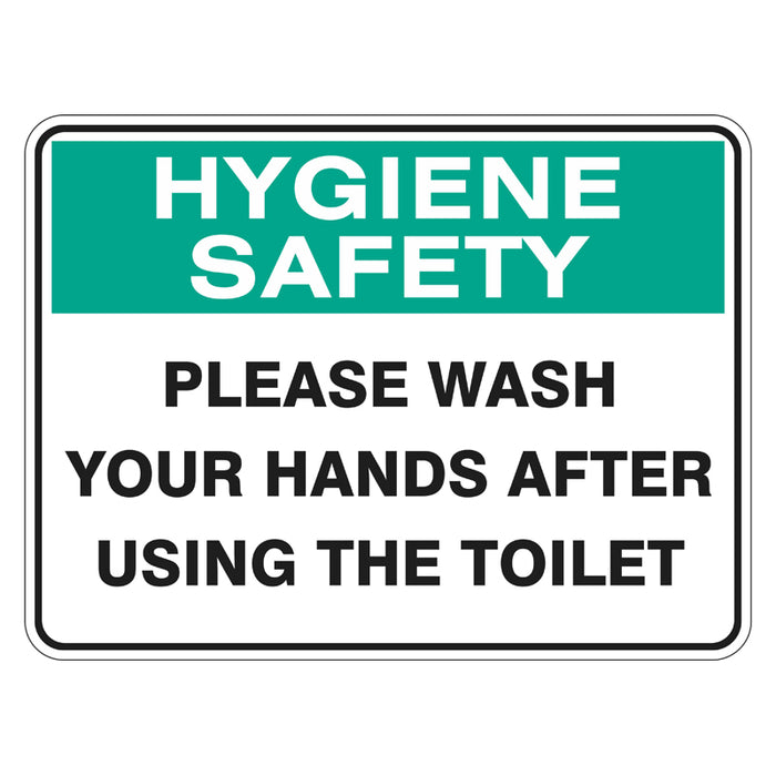 Hygiene Sign - Please Wash Your Hands After Using The Toilet