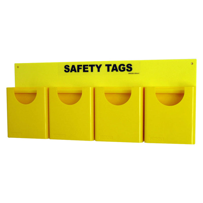 Heavy Duty Safety Tag Holder - 4 Tags