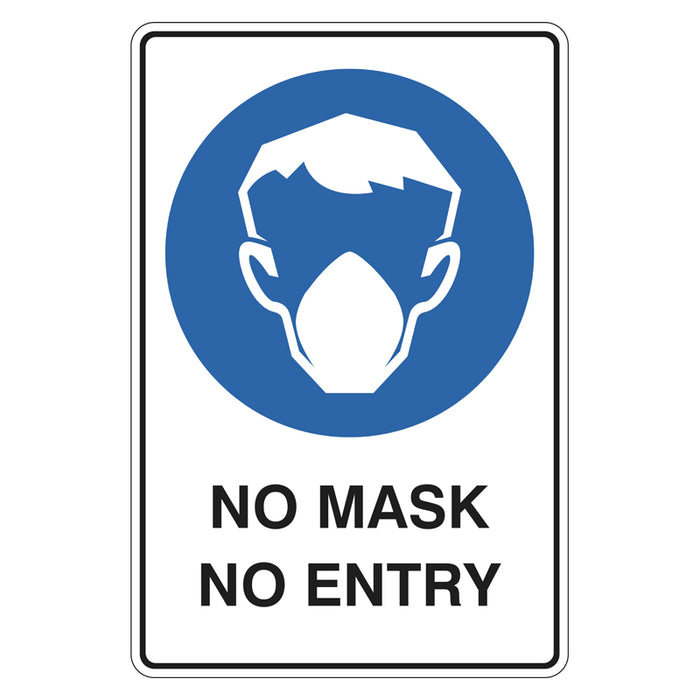 Mandatory Sign - No Mask No Entry