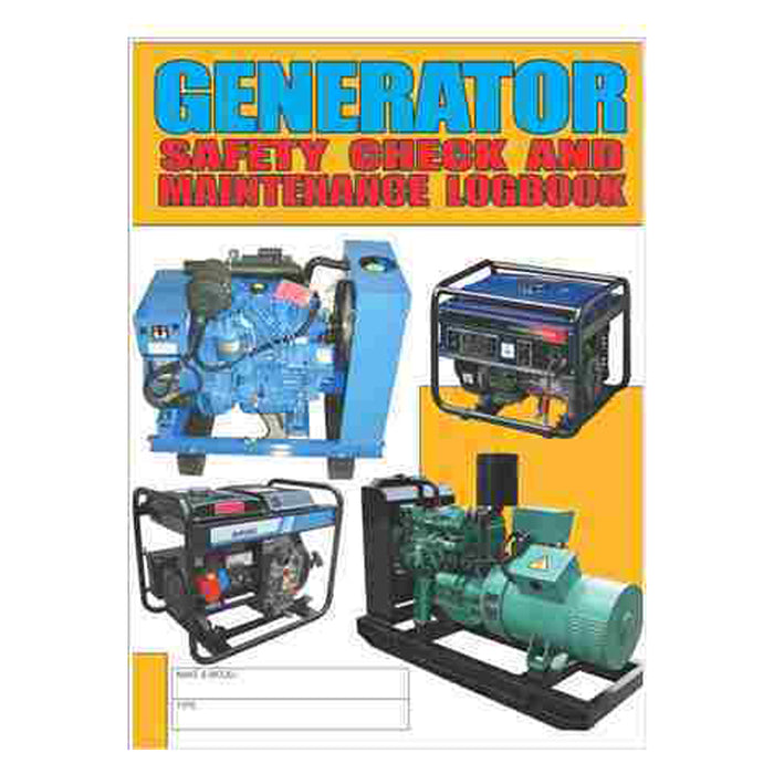 Generator Safety Check & Maintenance Log Book