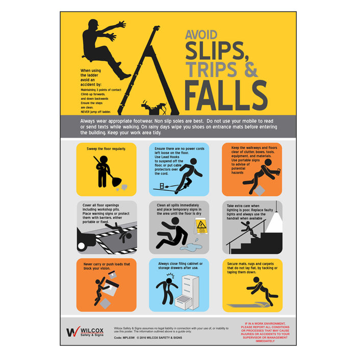 Slips, Trips & Falls Poster