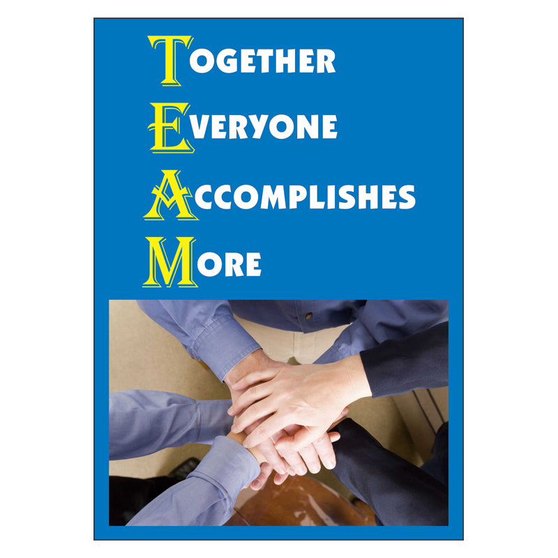 Teamwork Motivational Poster — Safetysigns.com.au