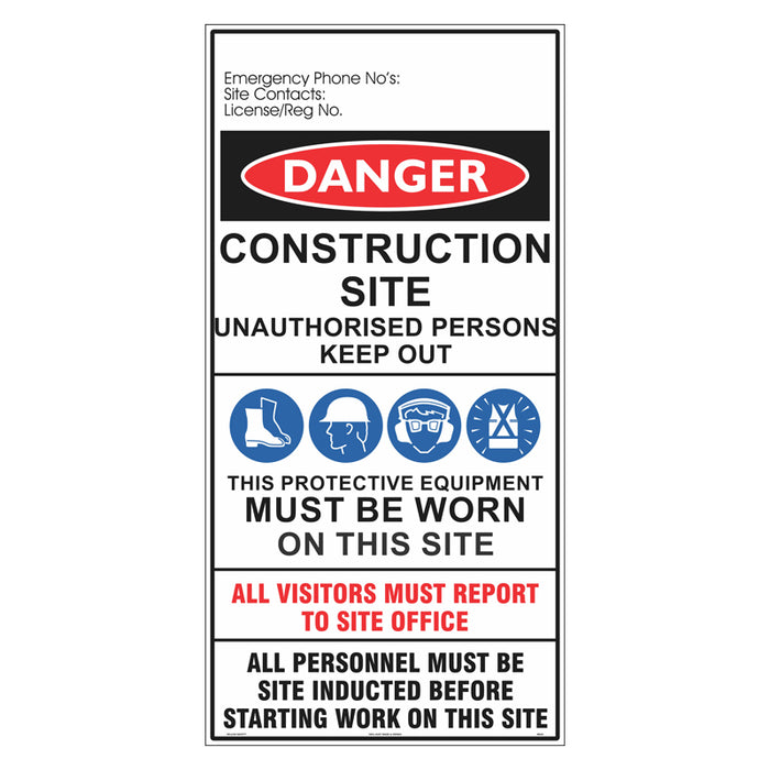 Construction Sign - General Site Information