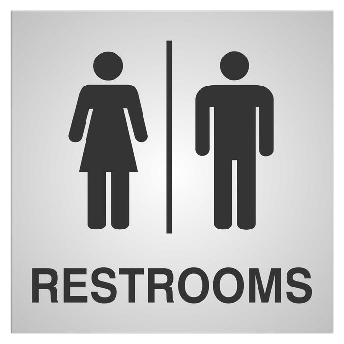 Restrooms Sign