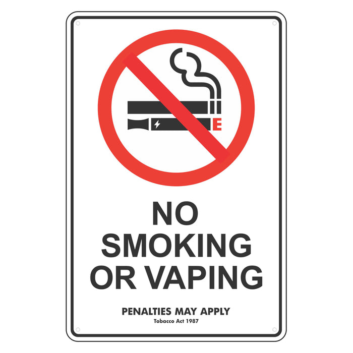 Prohibition Sign - No Smoking Or Vaping On This Premises