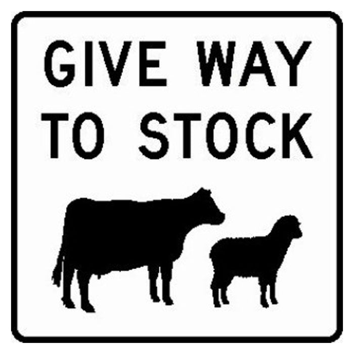 Traffic Sign - Give Way to Stock (Victoria Only)