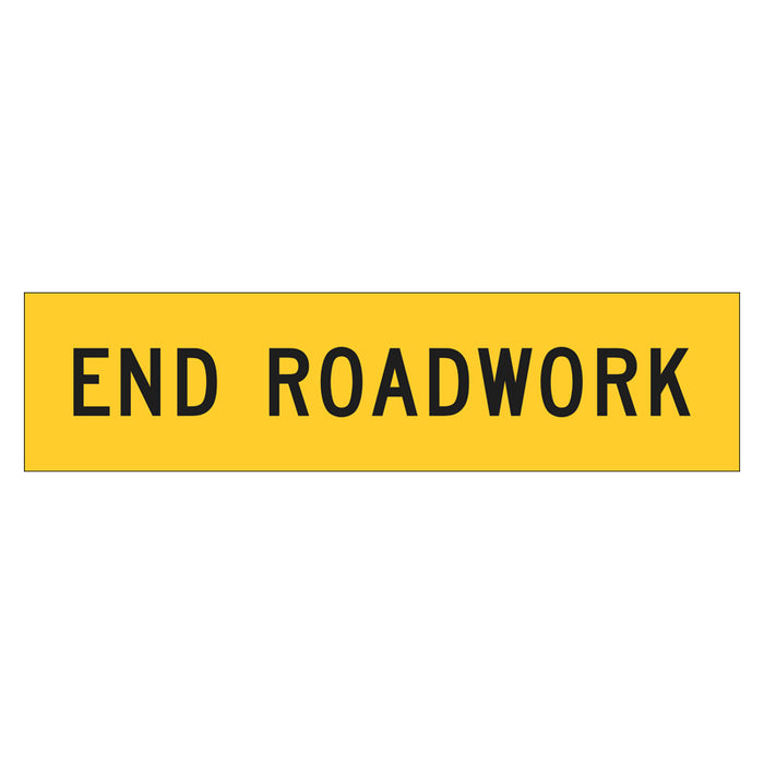 Multi Message Frame Sign - End Roadwork