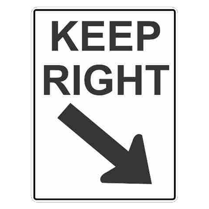 Traffic Sign - Keep Right