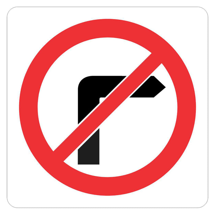 Traffic Sign - No Right Turn